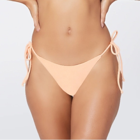 L*SPACE Women's LENNOX BOTTOM CLASSIC Terry Cloth String Bikini Bottom Size L - Picture 1 of 5